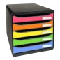 Exacompta Big-Box Plus Schubladenbox Harlequin mit 5 Laden Exacompta Big-Box Plus Schubladenbox Harlequin mit 5 Laden
