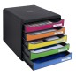 Exacompta Big-Box Plus Schubladenbox Harlequin mit 5 Laden Exacompta Big-Box Plus Schubladenbox Harlequin mit 5 Laden