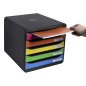 Exacompta Big-Box Plus Schubladenbox Harlequin mit 5 Laden Exacompta Big-Box Plus Schubladenbox Harlequin mit 5 Laden