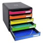 Exacompta Big-Box Plus Schubladenbox Harlequin mit 5 Laden Exacompta Big-Box Plus Schubladenbox Harlequin mit 5 Laden