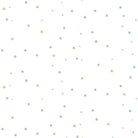 Noordwand Tapete Mondo baby Little Stars Blau und Weiß