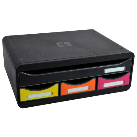 Exacompta Schubladenbox Toolbox mit 4 Laden Harlequin