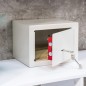 HI Hotelsafe mit 2 Schlüsseln 23x17x17 cm Stahl Weiß HI Hotelsafe mit 2 Schlüsseln 23x17x17 cm Stahl Weiß