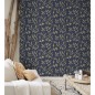 DUTCH WALLCOVERINGS Tapete Leafs Blau und Golden DUTCH WALLCOVERINGS Tapete Leafs Blau und Golden