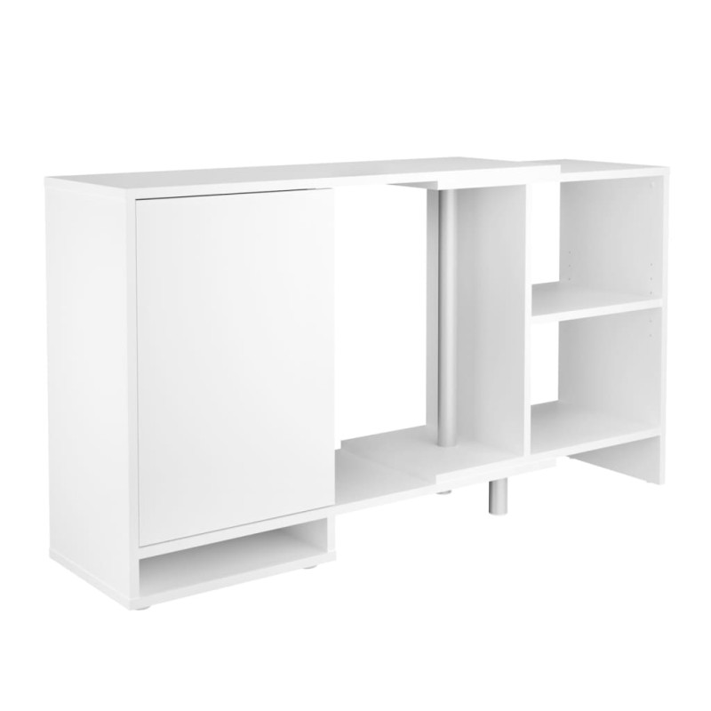 FMD Modulares Eckregal mit Offenen Fächern Weiß FMD Modulares Eckregal mit Offenen Fächern Weiß