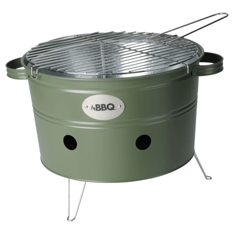 ProGarden Grilleimer mit 2 Griffen 34,5 cm Matt Olivgrün ProGarden Grilleimer mit 2 Griffen 34,5 cm Matt Olivgrün