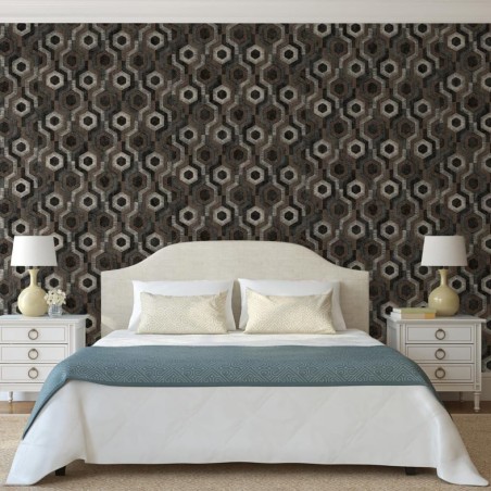 DUTCH WALLCOVERINGS Tapete Galactic Braun und Schwarz