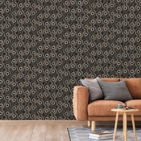 DUTCH WALLCOVERINGS Tapete Galactic Braun und Schwarz