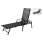 ProGarden Sonnenliege Klappbar 195x60x45 cm Schwarz ProGarden Sonnenliege Klappbar 195x60x45 cm Schwarz