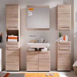 Trendteam Waschbeckenunterschrank Malea San Remo Eichen-Optik