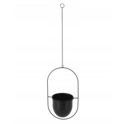 ProGarden Pflanzenampel 20,5x15x39 cm Schwarz