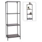 H&S Collection Standregal mit 3 Böden 45x30x130 cm Schwarz H&S Collection Standregal mit 3 Böden 45x30x130 cm Schwarz