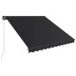 vidaXL Einziehbare Markise Handbetrieben 350 x 250 cm Anthrazit vidaXL Einziehbare Markise Handbetrieben 350 x 250 cm Anthrazit