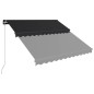 vidaXL Einziehbare Markise Handbetrieben 350 x 250 cm Anthrazit vidaXL Einziehbare Markise Handbetrieben 350 x 250 cm Anthrazit