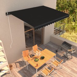 vidaXL Automatisch Einziehbare Markise 450×300 cm Anthrazit 