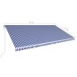 vidaXL Automatisch Einziehbare Markise 600 x 300 cm Blau und Weiß vidaXL Automatisch Einziehbare Markise 600 x 300 cm Blau und Weiß