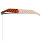 vidaXL Einziehbare Markise Handbetrieben 600 x 300 cm Orange und Braun vidaXL Einziehbare Markise Handbetrieben 600 x 300 cm Orange und Braun