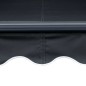 vidaXL Einziehbare Markise mit Windsensor & LED 500x300cm Anthrazit vidaXL Einziehbare Markise mit Windsensor & LED 500x300cm Anthrazit