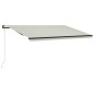 vidaXL Einziehbare Markise mit Windsensor & LED 600x300cm Creme vidaXL Einziehbare Markise mit Windsensor & LED 600x300cm Creme