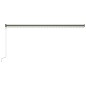 vidaXL Einziehbare Markise mit Windsensor & LED 600x300cm Creme vidaXL Einziehbare Markise mit Windsensor & LED 600x300cm Creme