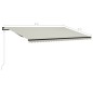 vidaXL Einziehbare Markise mit Windsensor & LED 600x300cm Creme vidaXL Einziehbare Markise mit Windsensor & LED 600x300cm Creme
