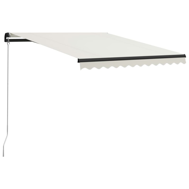 vidaXL Einziehbare Markise Handbetrieben 300 x 250 cm Creme vidaXL Einziehbare Markise Handbetrieben 300 x 250 cm Creme