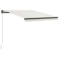 vidaXL Einziehbare Markise Handbetrieben 300 x 250 cm Creme vidaXL Einziehbare Markise Handbetrieben 300 x 250 cm Creme