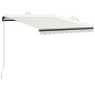 vidaXL Einziehbare Markise Handbetrieben 300 x 250 cm Creme vidaXL Einziehbare Markise Handbetrieben 300 x 250 cm Creme