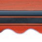vidaXL Einziehbare Markise mit Windsensor & LED 350x250cm Orange Braun vidaXL Einziehbare Markise mit Windsensor & LED 350x250cm Orange Braun