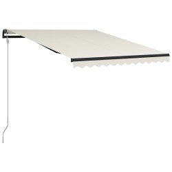 vidaXL Automatisch Einziehbare Markise 300 x 250 cm Creme
