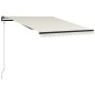 vidaXL Automatisch Einziehbare Markise 300 x 250 cm Creme