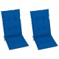 vidaXL Verstellbare Gartenstühle 2 Stk. mit Auflagen Massivholz Akazie vidaXL Verstellbare Gartenstühle 2 Stk. mit Auflagen Massivholz Akazie