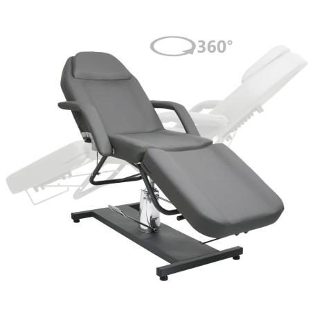vidaXL Massagetisch Grau 180x62x(87-112) cm  