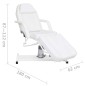 vidaXL Massagetisch Weiß 180x62x(87-112) cm vidaXL Massagetisch Weiß 180x62x(87-112) cm