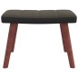vidaXL Schaukelstuhl mit Hocker Dunkelgrau Samt und PVC vidaXL Schaukelstuhl mit Hocker Dunkelgrau Samt und PVC