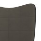 vidaXL Schaukelstuhl mit Hocker Dunkelgrau Samt und PVC vidaXL Schaukelstuhl mit Hocker Dunkelgrau Samt und PVC