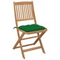vidaXL Klappbare Gartenstühle 2 Stk. mit Kissen Massivholz Akazie vidaXL Klappbare Gartenstühle 2 Stk. mit Kissen Massivholz Akazie