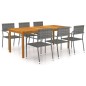 vidaXL 7-tlg. Garten-Essgruppe Grau vidaXL 7-tlg. Garten-Essgruppe Grau