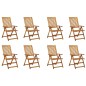 vidaXL Klappbare Gartenstühle mit Kissen 8 Stk. Massivholz Akazie vidaXL Klappbare Gartenstühle mit Kissen 8 Stk. Massivholz Akazie