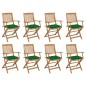 vidaXL Klappbare Gartenstühle mit Kissen 8 Stk. Massivholz Akazie vidaXL Klappbare Gartenstühle mit Kissen 8 Stk. Massivholz Akazie