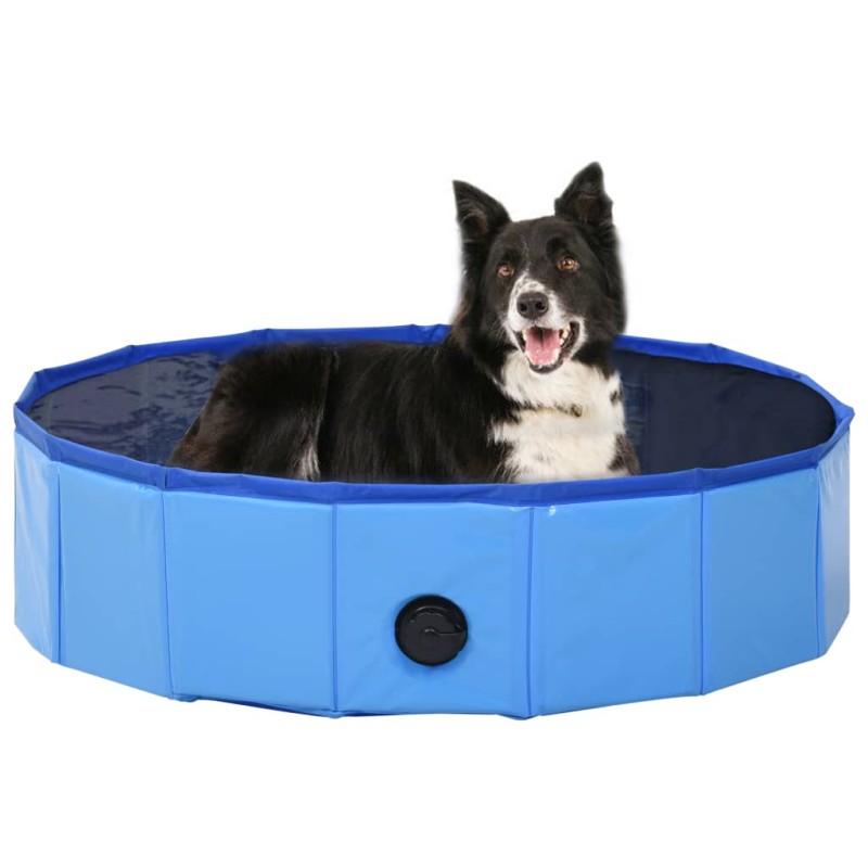 vidaXL Hundepool Faltbar Blau 80 x 20 cm PVC vidaXL Hundepool Faltbar Blau 80 x 20 cm PVC