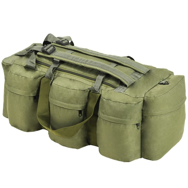 vidaXL 3-in-1 Seesack Armee-Stil 90 L Olivgrün vidaXL 3-in-1 Seesack Armee-Stil 90 L Olivgrün