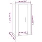 vidaXL TV-Wandschrank Weiß 40x34,5x80 cm vidaXL TV-Wandschrank Weiß 40x34,5x80 cm