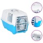 vidaXL Transportbox für Haustiere Weiß Blau 48x31,5x33 cm Polypropylen vidaXL Transportbox für Haustiere Weiß Blau 48x31,5x33 cm Polypropylen