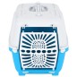 vidaXL Transportbox für Haustiere Weiß Blau 48x31,5x33 cm Polypropylen vidaXL Transportbox für Haustiere Weiß Blau 48x31,5x33 cm Polypropylen