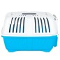 vidaXL Transportbox für Haustiere Weiß Blau 48x31,5x33 cm Polypropylen vidaXL Transportbox für Haustiere Weiß Blau 48x31,5x33 cm Polypropylen
