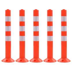vidaXL Verkehrspoller 5 Stk. Kunststoff 75 cm