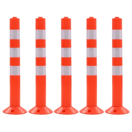 vidaXL Verkehrspoller 5 Stk. Kunststoff 75 cm