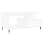 vidaXL Couchtisch Hochglanz-Weiß 90x49x45 cm Holzwerkstoff vidaXL Couchtisch Hochglanz-Weiß 90x49x45 cm Holzwerkstoff