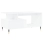 vidaXL Couchtisch Hochglanz-Weiß 90x49x45 cm Holzwerkstoff vidaXL Couchtisch Hochglanz-Weiß 90x49x45 cm Holzwerkstoff